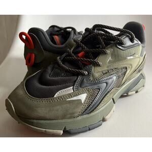 Lacoste L003 Neo Tech Sneakers Lace-Up Shoes Green Olive Men's 8.5